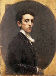 Porträt des italienischen Schriftstellers Carlo Dossi