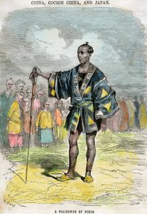 Ein Polizist von Yeddo Edo, Japan, um 1880