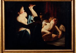 Psyche entdeckt Amor