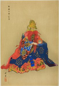 Chikubushima, aus der Serie "Hundert No-Dramen (Nogaku hyakuban)" von Tsukioka Kogyo