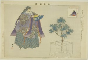 Domyoji, aus der Serie "Bilder von No-Aufführungen (Nogaku Zue)" von Tsukioka Kogyo