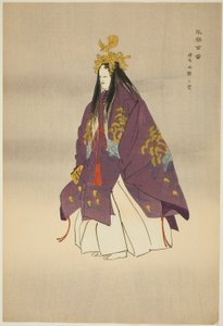 Ema, aus der Serie „Hundert No-Dramen (Nogaku hyakuban)“ von Tsukioka Kogyo