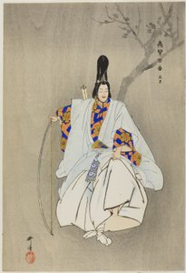 Kagetsu, aus der Serie "Hundert No-Dramen (Nogaku hyakuban)" von Tsukioka Kogyo