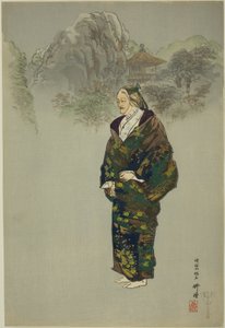 Oba-sute, aus der Serie "Hundert No-Dramen (Nogaku hyakuban)" von Tsukioka Kogyo