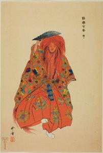 Shojo, aus der Serie "Hundert No-Dramen (Nogaku hyakuban)" von Tsukioka Kogyo