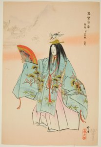 Tsuru-kame, aus der Serie "Hundert No-Dramen (Nogaku hyakuban)" von Tsukioka Kogyo