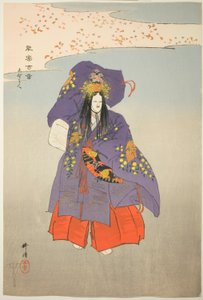Yoshino Tennin, aus der Serie "Hundert No Dramen (Nogaku hyakuban)" von Tsukioka Kogyo