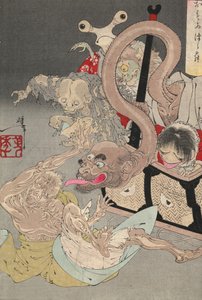 Pandoras Büchse, 1880er Jahre von Tsukioka Yoshitoshi