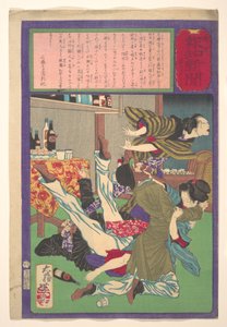 Postal Hōchi Zeitung Nr. 645, Engländer vergewaltigt Tochter eines Weinhändlers von Tsukioka Yoshitoshi