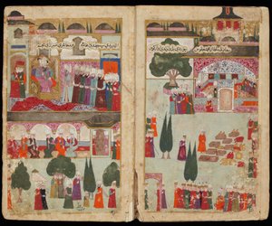 Die Krönung des osmanischen Sultans Mehmed III. im Topkapi-Palast im Jahr 1595