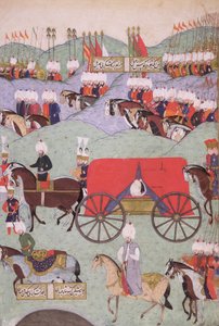 Die Rückkehr des Leichnams von Sultan Suleyman (1521-1566), kopiert für die Königliche Bibliothek, Istanbul, 1579 von Turkish School