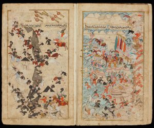 Die Schlacht von Keresztes 1596 aus dem Manuskript Mehmed III