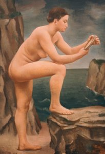 Studie für junge Frau am Meer von Ubaldo Oppi