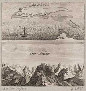Der Berg Ararat und die Insel Tzetzen