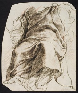 Draperiestudie zur Gestalt Gottes des Vaters