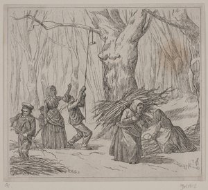 Illustration zu "Efterårsstormen", Gedicht von Christian Richardt