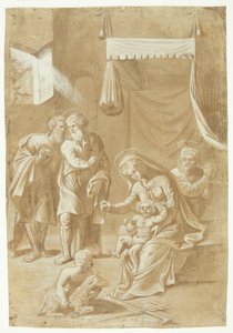 Maria mit dem Jesuskind, Johannes dem Täufer, Elisabeth, Joseph und Zacharias