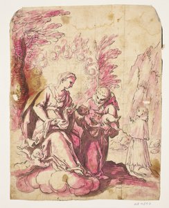 Vision des Heiligen Antonius von Padua von Ubekendt Ubekendt