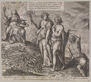 Titel, Allegorie der Buße und des Schuldbewusstseins von Ubekendt efter Maerten de Vos