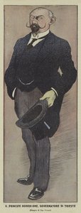 Prinz Konrad von Hohenlohe-Schillingsfürst, österreichischer Gouverneur von Triest von Ugo Finozzi
