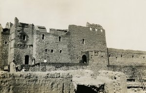 Kloster St. Simeon nach seiner Restaurierung, Assuan, Ägypten, Fotografie von Ugo Monneret de Villard von Ugo Monneret de Villard