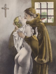 Brunelleschi-Illustration für Contes et Nouvelles de La Fontaine von Umberto (after) Brunelleschi
