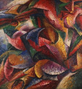 Dynamik des menschlichen Körpers von Umberto Boccioni