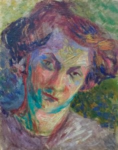 Porträt einer Frau, ca. 1909-10 von Umberto Boccioni