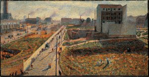 Die Fabriken von Porta Romana in Mailand von Umberto Boccioni
