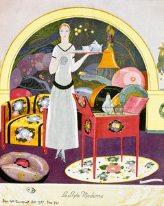 Moderne Szene, theatralische Kulisse von Umberto Brunelleschi