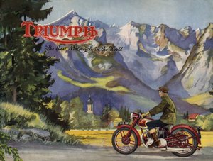 1948 Triumph 5T Speed Twin Broschüre von Unbekannt