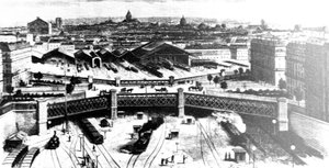 Gare St Lazare in Paris im Jahr 1900 (Archive)