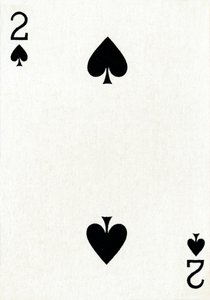2 Pik aus einem Kartenspiel von Goodall & Son Ltd., ca. 1940