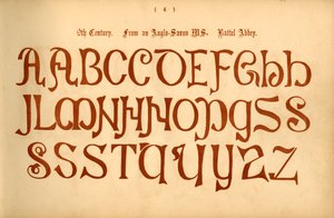 9. Jahrhundert. Aus einem angelsächsischen Manuskript. Battel Abbey, 1862
