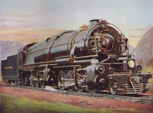 Eine 300-Tonnen amerikanische Mallet-Güterzuglokomotive. Pennsylvania Railroad, 1926 von Unbekannt