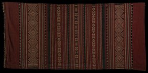 Ein Bentenan-Sarong, gewebt von den Minahasa-Leuten um das 18. Jahrhundert. von Unbekannt