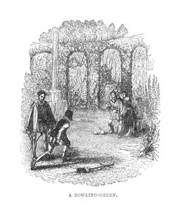 Ein Bowling-Green, ca. 1870 von Unbekannt