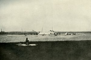 Ein britisches Super-U-Boot, ca. 1914-1918, 1919 von Unbekannt