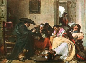 Ein Plausch um den Brasero, 1866, ca. 1902 von Unbekannt