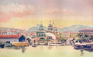 Eine Ecke des Rio-Zollkais, 1914 von Unbekannt