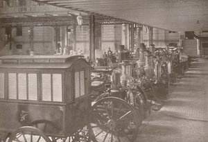 Eine Ecke des Hauptquartiers der Feuerwehr von Rio, 1914 von Unbekannt