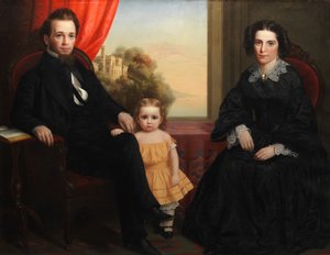 Eine Familiengruppe, ca. 1850