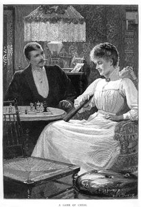 Ein Schachspiel, ca. 1900er-1910er Jahre