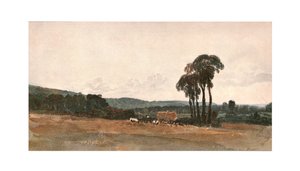 Eine Ernteszene - eine Freiluftskizze, um 1900 von Unbekannt