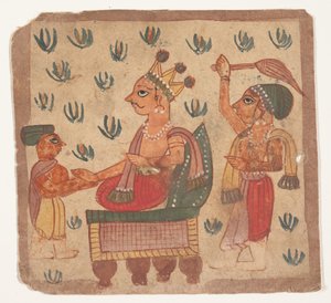Ein König auf seinem Thron sitzend, 1725 von Unbekannt