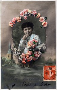 Ein Kuss - Postkarte von 1908