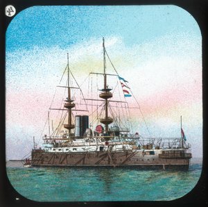 Ein modernes Schlachtschiff -- H.M.S. Jupiter, ca. 1900