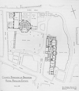 Plan des Pavillon-Anwesens wie es 1937 war, 1939 von Unbekannt