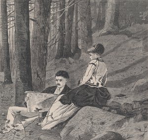 Ein ruhiger Tag auf dem Land von Unbekannt