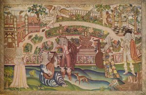 Ein seltenes Petit-Point-Bild aus der Zeit von Charles I., 17. Jahrhundert, 1936